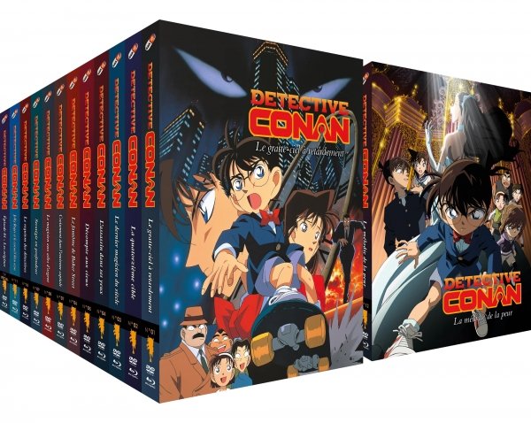 Détective Conan - Films 1 à 22 + TV Spécial 1 et 2 - Pack 24 DVD + BR