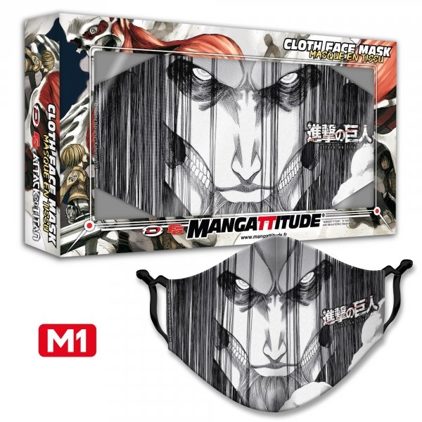 Masque tissu - L'Attaque des Titans - Modèle M1