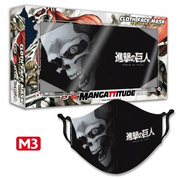 Masque tissu - L'Attaque des Titans - Modèle M3