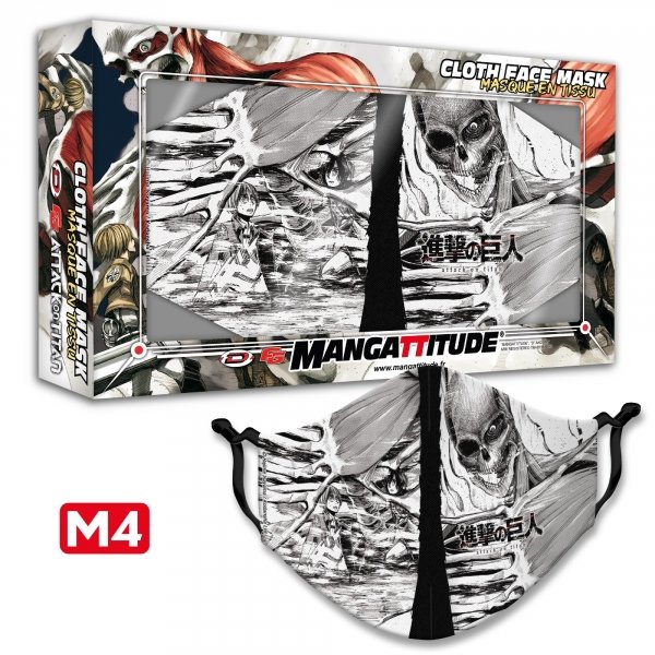 Masque tissu - L'Attaque des Titans - Modèle M4