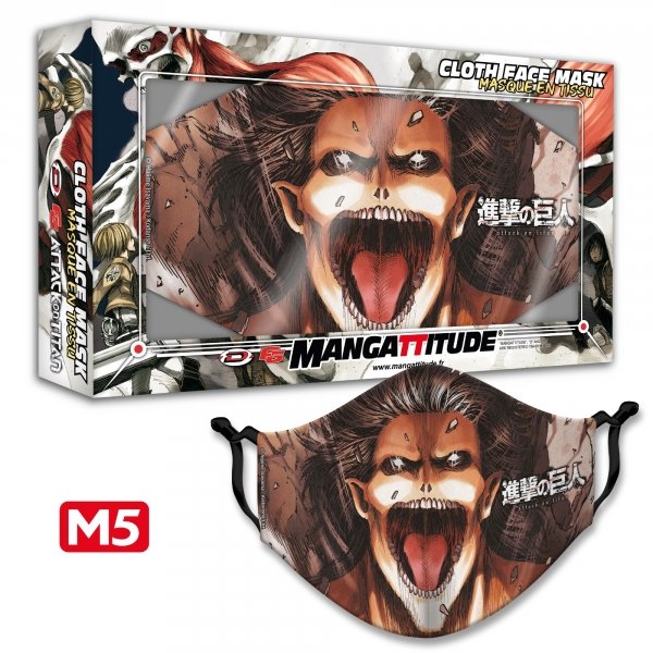 Masque tissu - L'Attaque des Titans - Modèle M5
