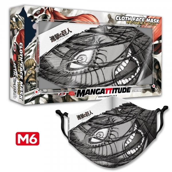 Masque tissu - L'Attaque des Titans - Modèle M6